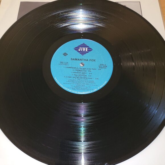 SAMANTHA FOX Self Titled LP Vinyl 1987 Jive Records 1061-1-J Pop Music LP6 - Picture 8 of 9